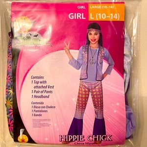 Brand New Girls Hippie Costume set size 10/12